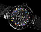 The 1.2-inch AMOLED display integrated in the Tambour Horizon has outstanding contrast. (Source: Louis Vuitton)