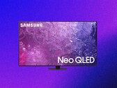 The Samsung QN90C is powered by the company's proprietary Tizen OS. (Image source: Samsung/Walmart, Unsplash, edited)