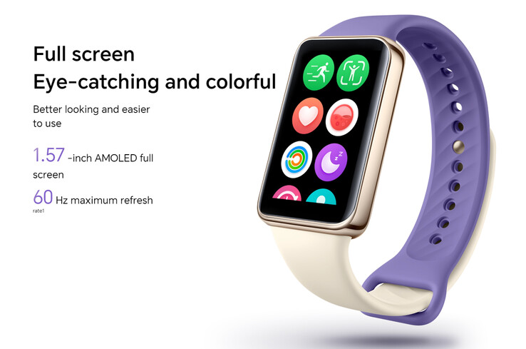 Screen specs of the fitness band (Image source: Honor)