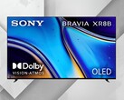 Front of 77-inch Sony Bravia XR8B OLED TV is shown