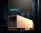 Mockup of truck shown carrying Steam Machine imports