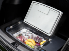 The AcoPower TesFridge has been designed for the Sub-Trunk in various Tesla EVs. (Image source: Kickstarter)