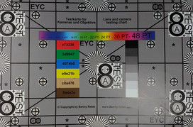 Photographed reference card