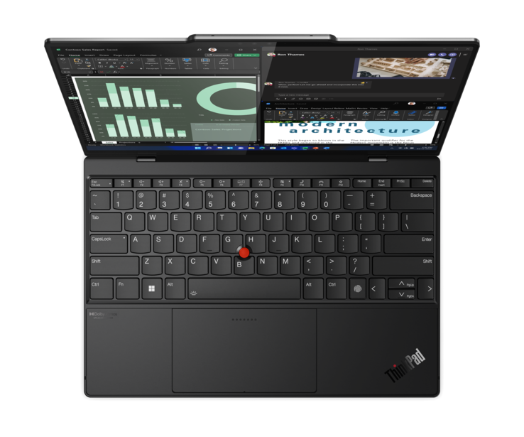 Lenovo ThinkPad Z13 G1: keyboard area