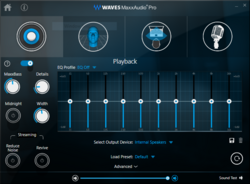WAVES MaxxAudio Pro WAVES MaxxAudio Pro