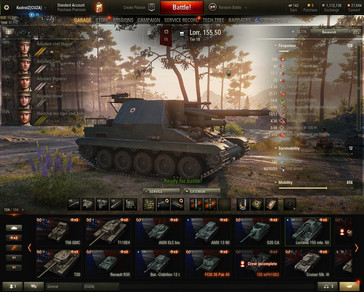 World of Tanks 1.0 new garage