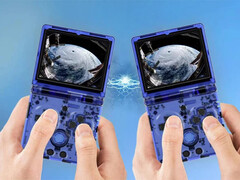 Anbernic is now expected to showcase a new chipset after the release of the RG34XX SP, RG35XX SP pictured. (Image source: Anbernic)