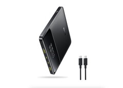 The Baseus Blade ultra-slim power bank boasts a peak ouput of 100 watts and a capacity of 20,000 mAh. (Image source: Amazon)