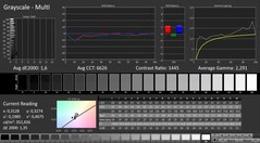 CalMAN: grayscale tracking