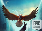 The Falconeer is now free to download on the Epic Games Store and keep indefinitely. (Image source: Tomas Sala / Epic Games Store - edited)