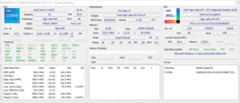 System info: HWiNFO summary