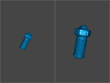 3D scans of the broken nozzle