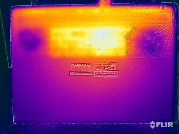 Surface temperatures stress test (underside)