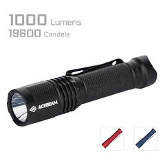 The TAC AA 2.0 EDC flashlight comes in three colors and two configurations (Image source: Acebeam)