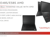 Lenovo ThinkPad E485 / E585: Affordable Ryzen Mobile ThinkPads to be released in April