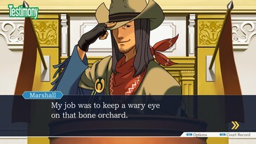Testimony in the the Phoenix Wright: Ace Attorney Trilogy (Image source: Steam)