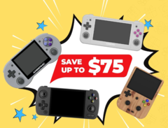 There are some significant discounts on its Linux and older Android handhelds, with minor discounts on newer products. (Image Source: Anbernic)