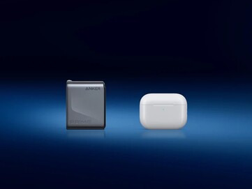 It is about the same size as the AirPods 3, despite 160W power. (Image source: Anker)