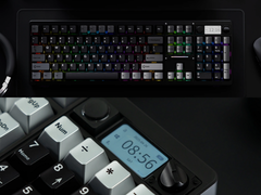 The Chilkey ND104 (pictured) features a built-in calculator screen above the num pad. (Image source: Chilkey - edited)