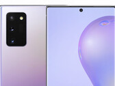 The render of the Galaxy Note 20 is based on current leaks and rumours. (Image source: Ben Geskin)