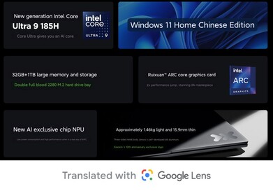 Main highlights (Image source: Lenovo)