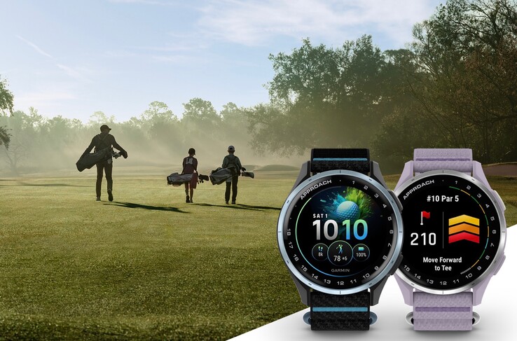 The Garmin Approach J1 smartwatch is available in two colorways. (Image source: Garmin)