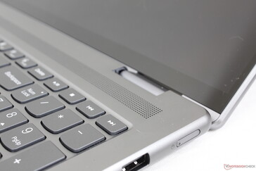 Power button is along the edge instead of the keyboard. There is no fingerprint-enabled power button option