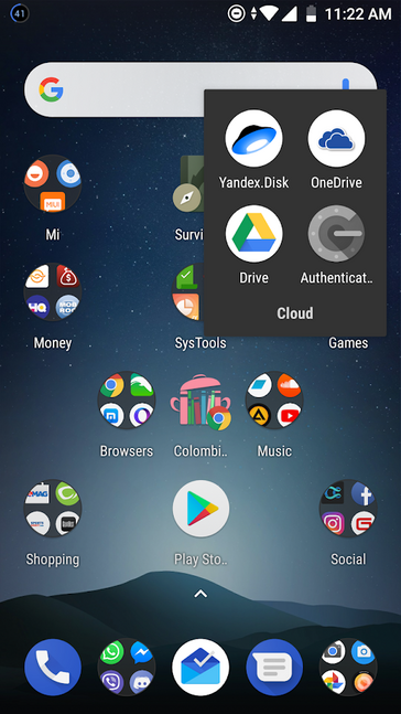 Android 8.1 Oreo for the Xiaomi Mi A1 dark theme
