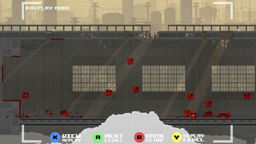 Pictured: A gameplay screenshot from Super Meat Boy.