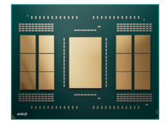 AMD Ryzen Threadripper Pro 9995WX features 12 compute units on either side of the I/O side. (Image Source: AMD)