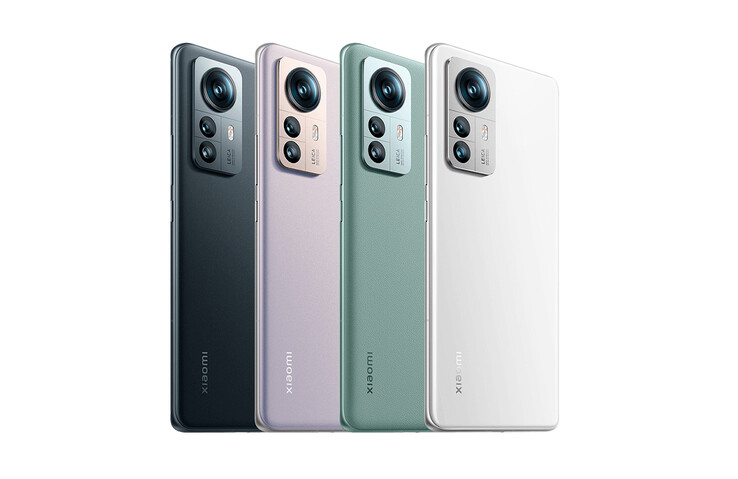 The Xiaomi 12S Pro in its four colour options. (Image source: Xiaomi)