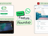 WhatsApp's latest improvements include iPad sign ups, improved PDF support, and music sharing. 