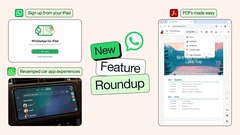 WhatsApp's latest improvements include iPad sign ups, improved PDF support, and music sharing. 