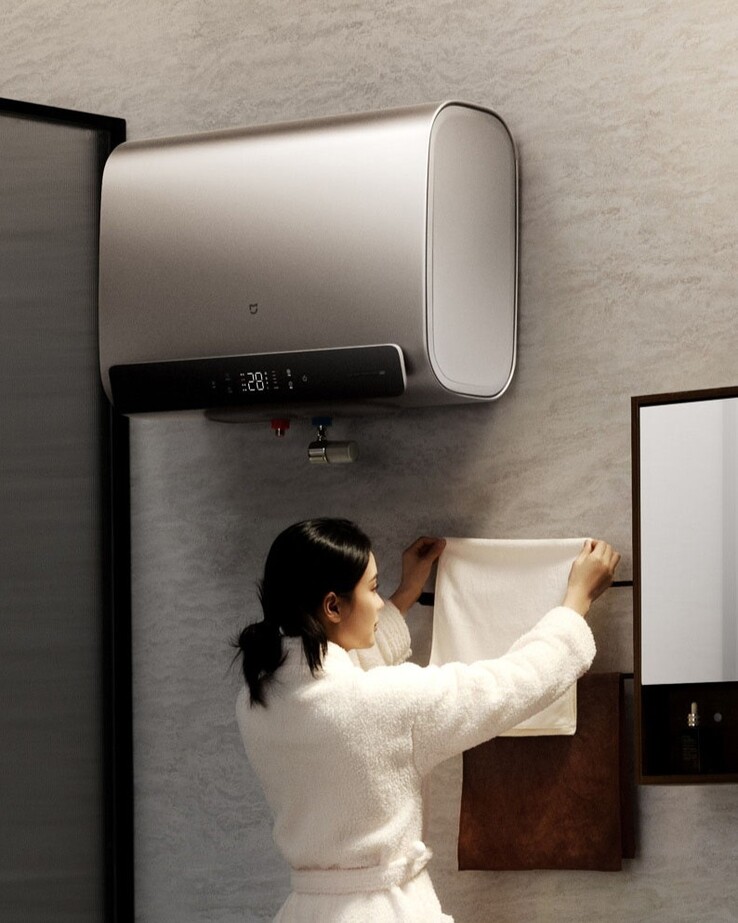 The Xiaomi Mijia Smart Crystal Dual Tank Electric Water Heater 60L P10. (Image source: Xiaomi)