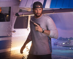 GTA 6 Protagonist Jason holding a handgun.