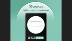 OnePlus&#039; new in-bezel selfie camera. (Source: LetsGoDigital)