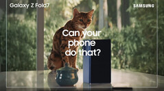 Samsung Galaxy Z Fold 7 teaser video throws a jab at Apple. (Image source: Samsung | edited by Notebookcheck)