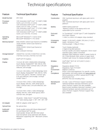 Dell XPS 13 Plus 9320 - Specifications. (Image Source: Dell)