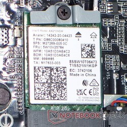 Intel Wi-Fi AX211 module in the Gigabyte Aero 14