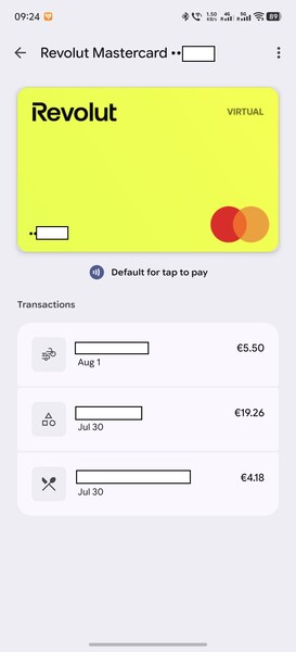 Contactless payments via Google Pay have been working normal until August 1.
