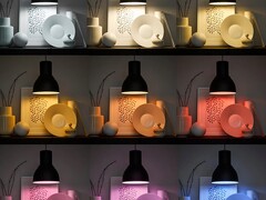 The new TRÅDFRI Smart GU10 LED Bulb can produce white and colored lighting. (Image source: IKEA)