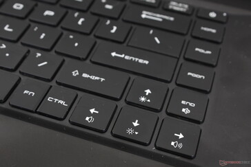 Full-size arrow keys. The half-size Fn and Ctrl keys, however, are squished and somewhat annoying to use