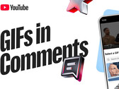 Made On YouTube 2026 event announces GIF support in comments.