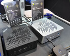 The ER936-AI and ER937-AI will reside in the $1,000 to $1,200 range. Pictured: the two mini PCs at Computex 2025. (Image source: Team Pandory)
