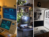 On r/battlestations, you can find retro-futuristic builds that merely look good, as well as functional setups with high computing power. Pictured - three different setups from the subreddit. (Image source: r/battlestations - Edited)