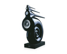 A promotional image for Bowers & Wilkin's famous floor standing speaker, Nautilus, pictured against a white background. (Image Source: Bowers & Wilkins)