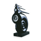 A promotional image for Bowers & Wilkin's famous floor standing speaker, Nautilus, pictured against a white background. (Image Source: Bowers & Wilkins)