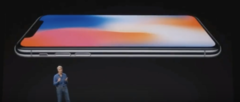 Craig Federighi of Apple during a live demo of the iPhone X. (Source: Apple)