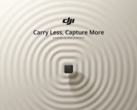 The DJI event page showcases a tiny cube-like object in the middle, which is quite possibly the Mic Mini. (Image source: DJI)
