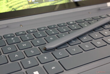 The shape of the stylus pen is flatter than a regular pen which makes it a bit more awkward to grip